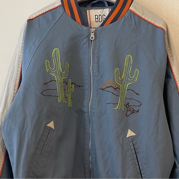 BDG Jacket Embroidered Souvenir Medium New With Tags Cactus - Picture 7 of 12